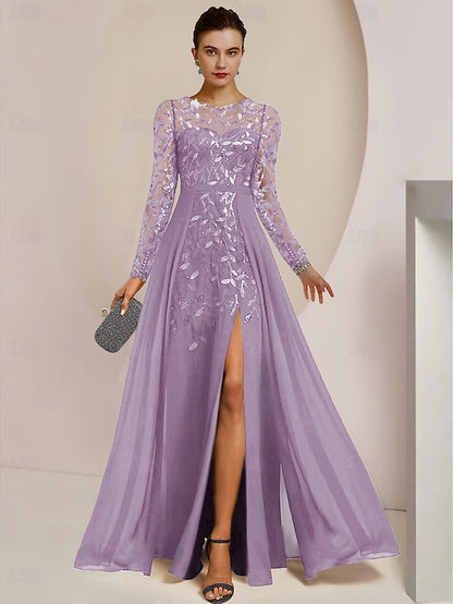 Dress Elegant of Jewel Bride A-Line Guest Mother Wedding the