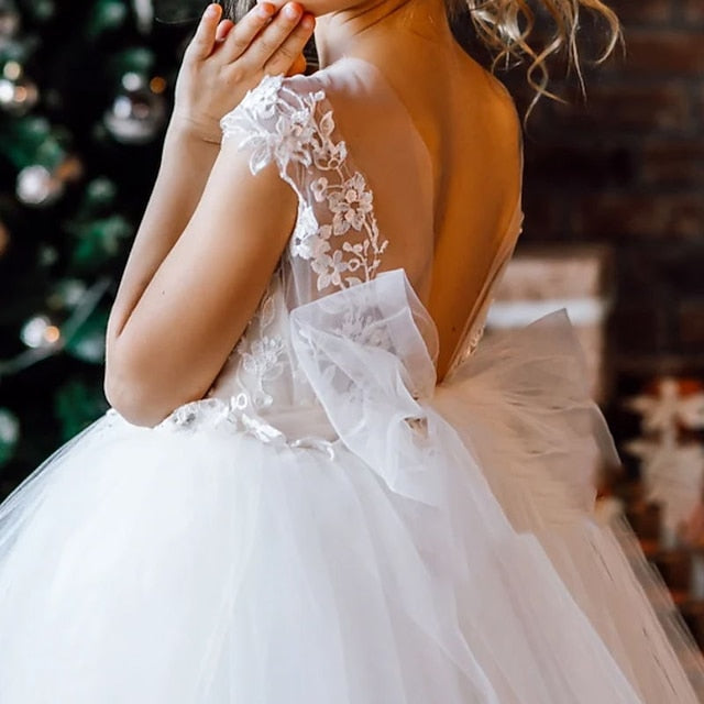 Girls' Flower Princess Formal Girl Dress