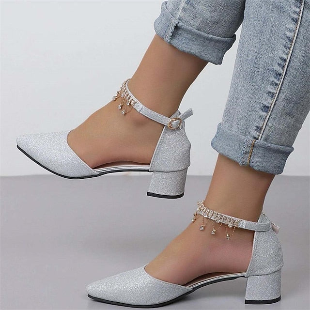 Women's Bridal Wedding Bridesmaid Elegant Shoes Pumps