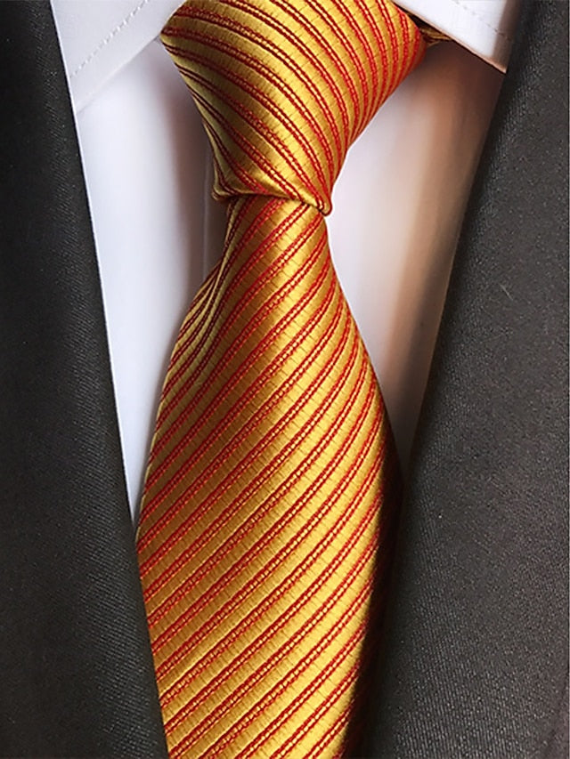 tie Men's striped satin
