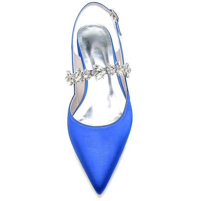 Crystal Flat Shoes Women's Wedding Bridal Heel