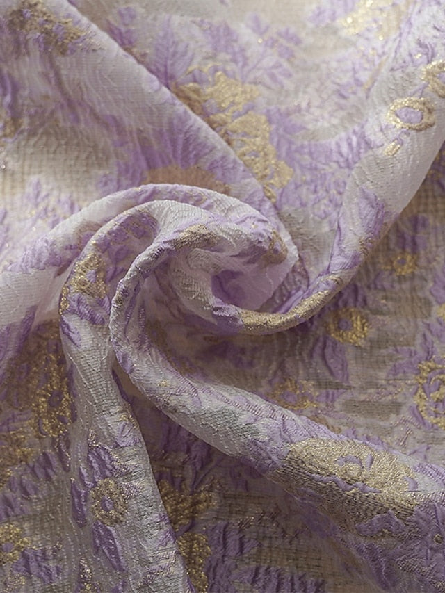 Dress Floral Vintage the of A-Line V Elegant Bride Mother