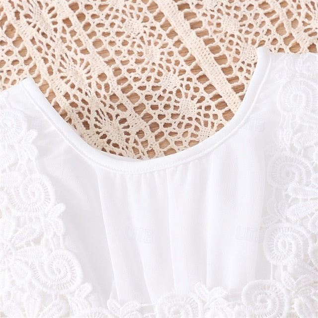 Girls' Princess Lace Kid's Girl Flower Dress