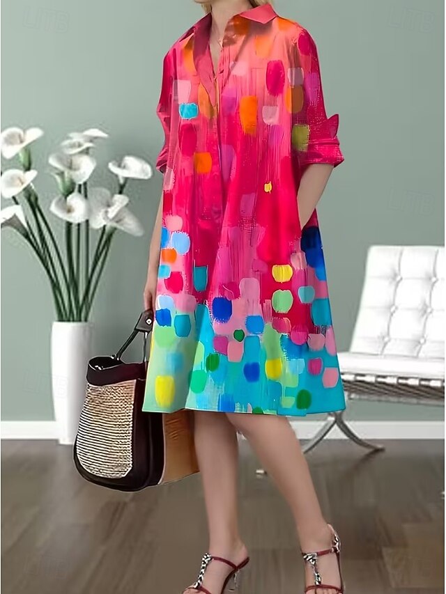 Women's Midi Dress T Shirt Dress Tee Dress Vacation