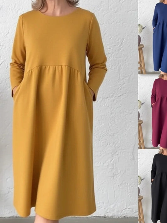 Women's Midi Dress Pleated Dress Casual Boho Daily Date