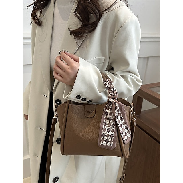 Handtasche Tasche Taschen Schulter Crossbody Damen Eimer PU