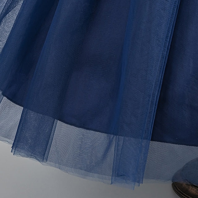 Sleeveless Special Girls' Wedding Party Kids Floral Dress