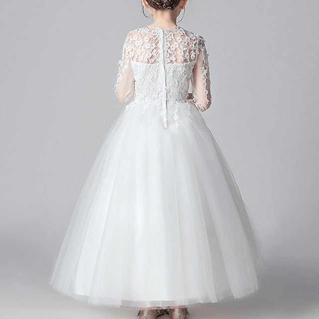 Girls' Party Girl Solid Kids Dress Flower Color