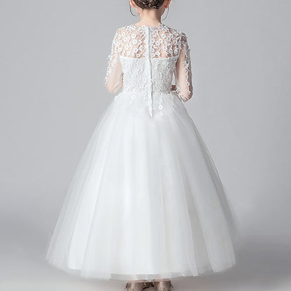 Girls' Party Girl Solid Kids Dress Flower Color