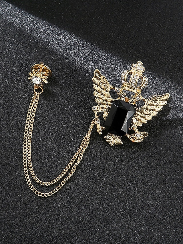 Brooch Deer Men's Lapel Pin Christmas with