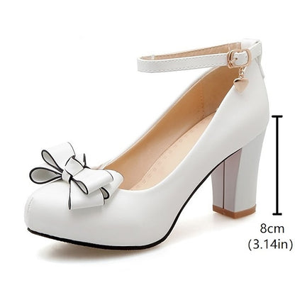 Shoes Daily PU Girls' Heel Cosplay Lolita Heels Dress