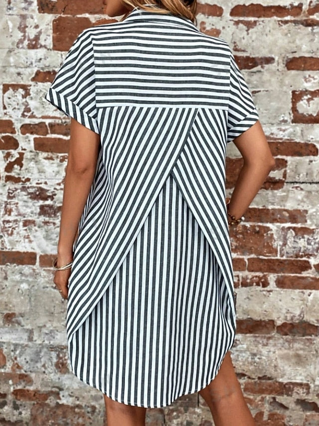 Women's Mini Dress Shirt Dress Casual Dress Stylish Casual