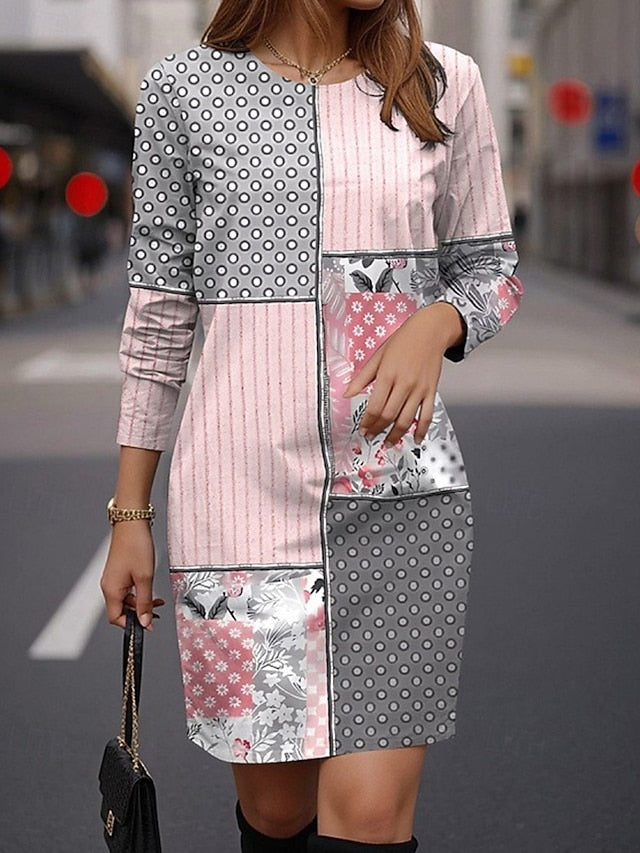 Women's Mini Dress Casual Dress Print Dress Fashion Modern