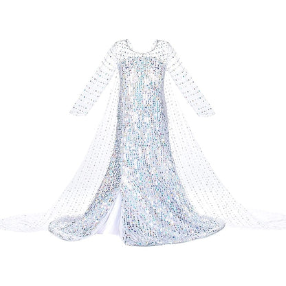 Flower Princess Elsa Girls' Movie Girl Dress Frozen