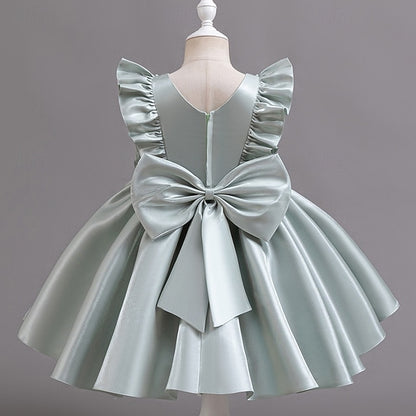 Girls' Wedding Dress Party Floral Toddler Sleeveless