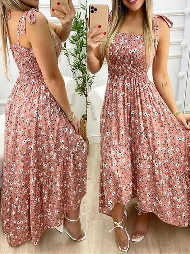 Women's Long Dress Maxi Dress A Line Dress Floral Dress