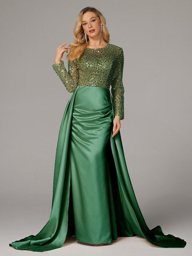 Dress Floor Elegant Carnival Evening Gown Mermaid Masquerade