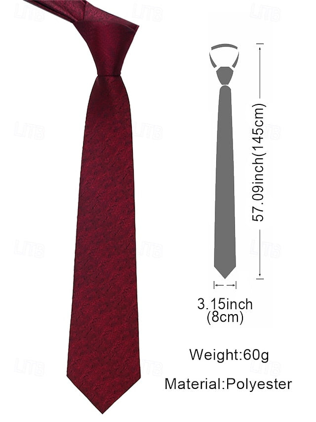 Men's – Polyester Herringbone Tie Stylish Christmas