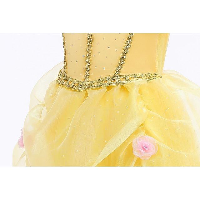Girls' dress Flower Girl Princess Dress Belle Tulle