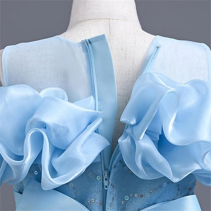 Girls' Girl Party Color 3D Solid Dress Flower