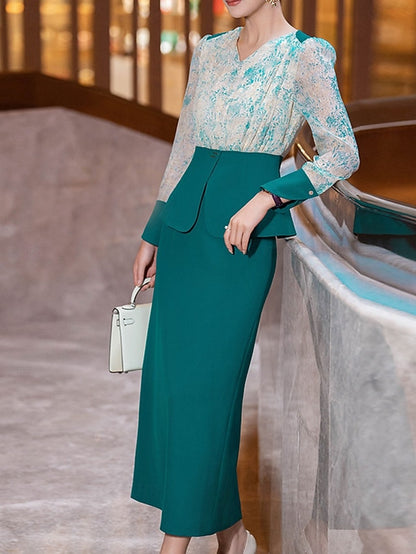 Two Formal the Mother Dress Elegant Sets of Piece Bride