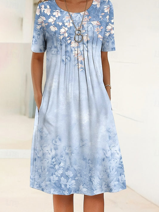 Easter Women's Midi Dress Shift Dress Summer Dress Vacation