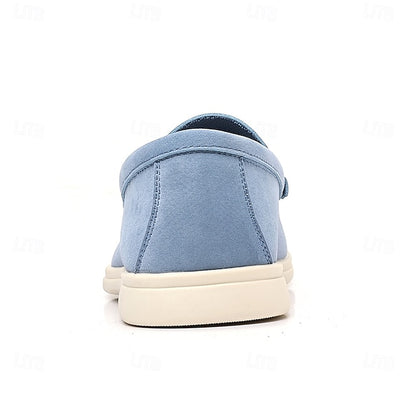 Loafers – Slip-On Faux Casual Blue Men's Light Breathable
