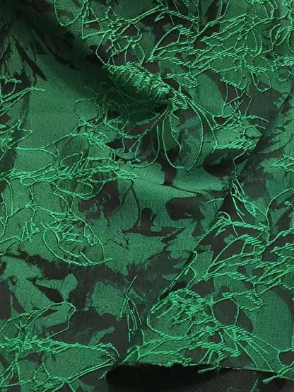 Gown Dress Jacquard Brocade Formal Evening Elegant A-Line