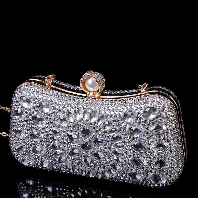 Women's Evening Luxury – Multicolor Clutch Crystal