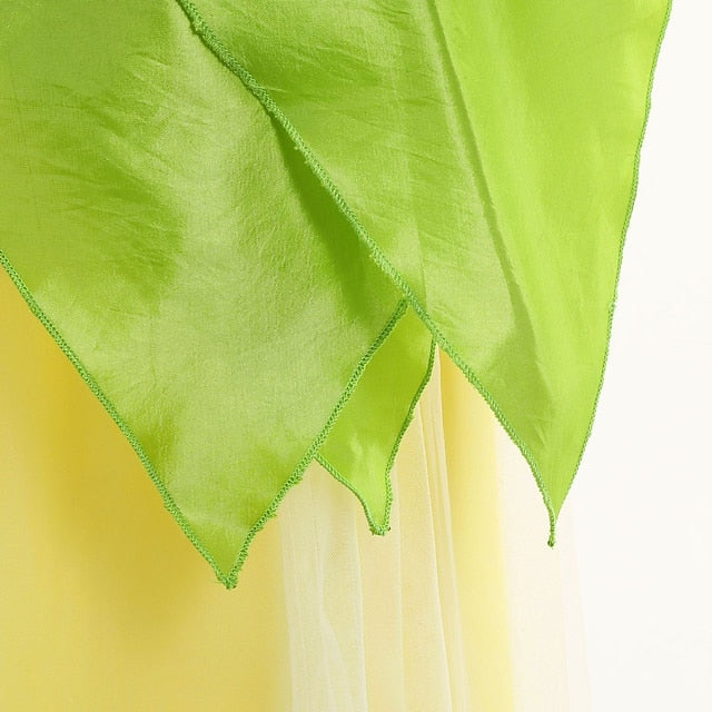 Bell Fairytale Girl Princess Dress Flower Tinker Tiana Theme