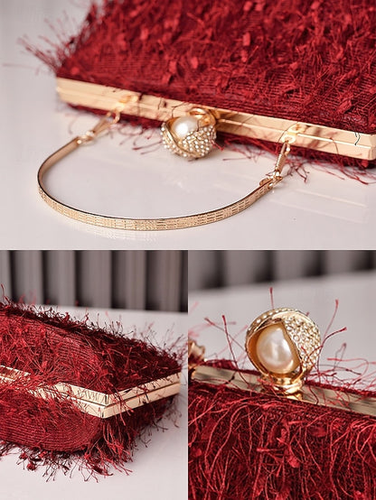 Women's Red Party Handbag – Green Christmas Elegant