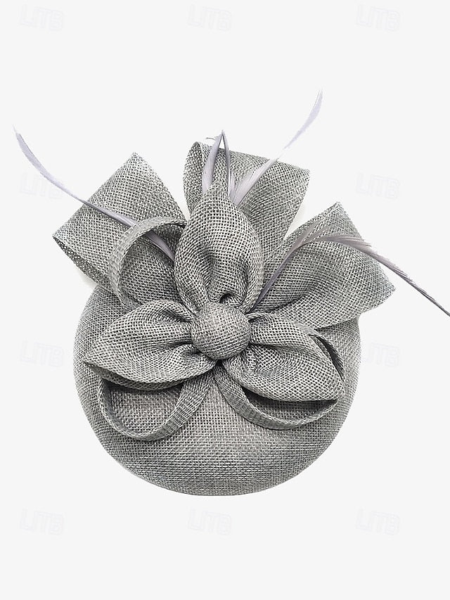 and Feather with Green Hat Fascinator Accents Women's Bow