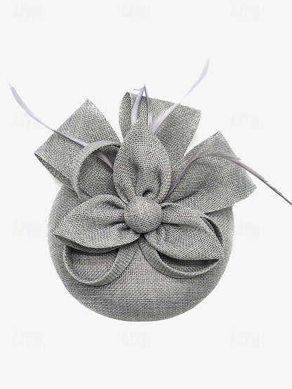 and Feather with Green Hat Fascinator Accents Women's Bow