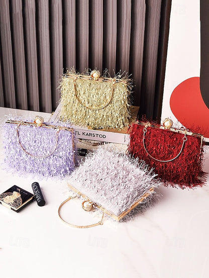 Women's Red Party Handbag – Green Christmas Elegant