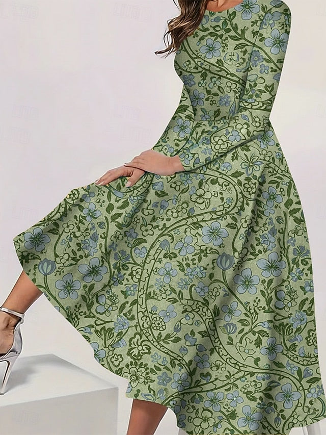 Women's Midi Dress Casual Dress Swing Dress Elegant Fashion