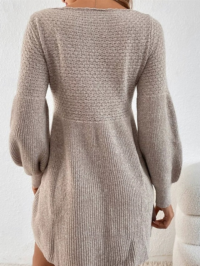Women's Mini Dress Sweater Dress Casual Dress Elegant