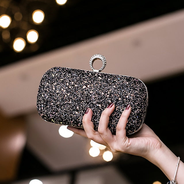 Wristlet Leather PU Bags Clutch Women's Evening Bag