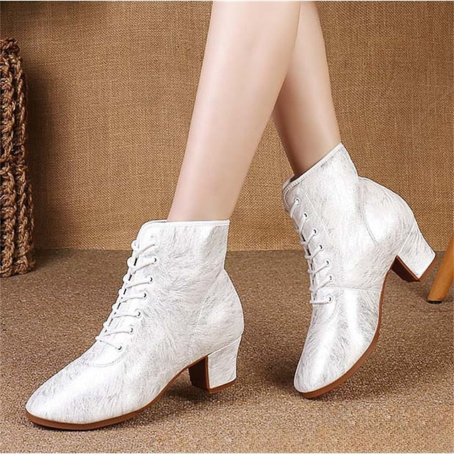 Shoes with Dance Latin Elegant White Women's Comfortable
