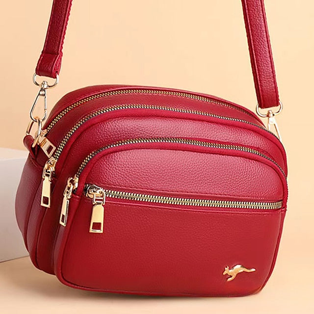 Ledertasche Dome Crossbody Schultertasche PU Damen