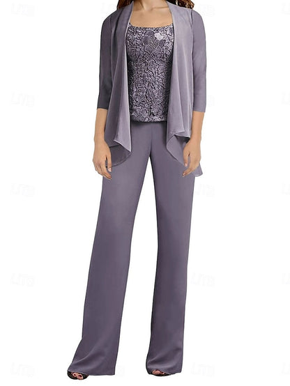 Mother Elegant Guest Dress Bride the Simple of Pantsuit Wedding