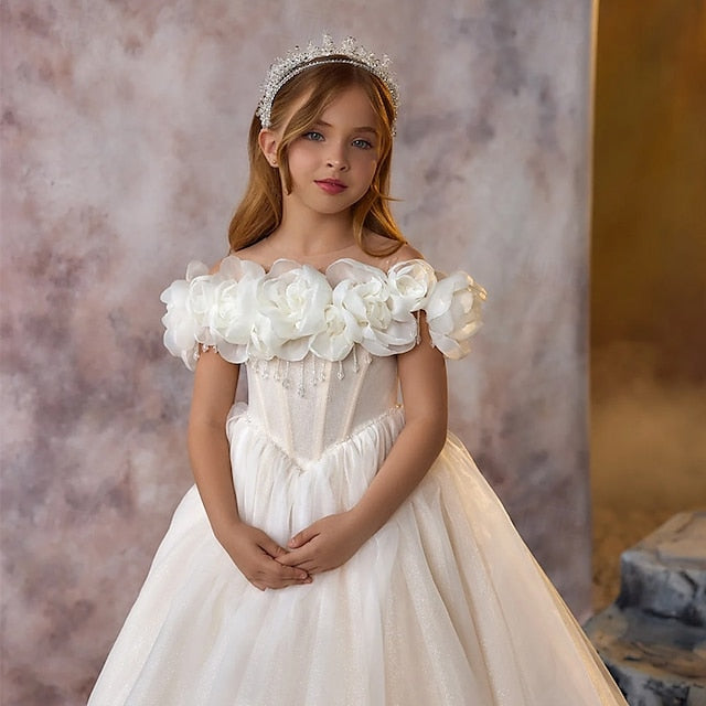 Formal Girls' Girl Communion First Dress Flower