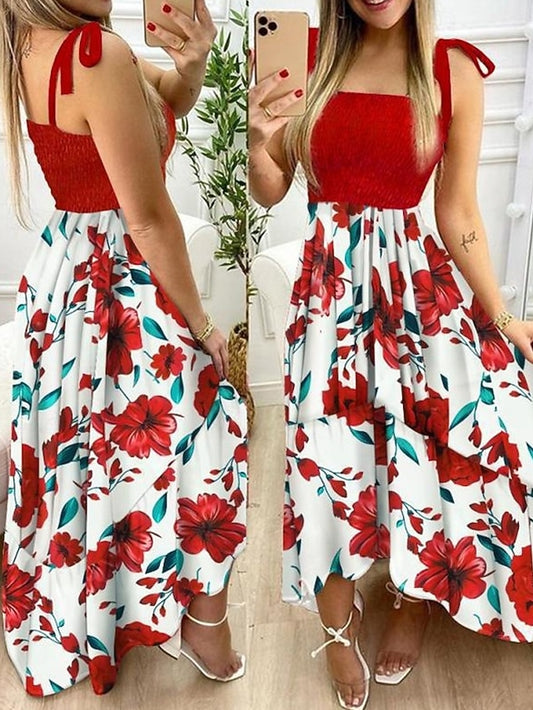 Women's Long Dress Maxi Dress A Line Dress Floral Dress