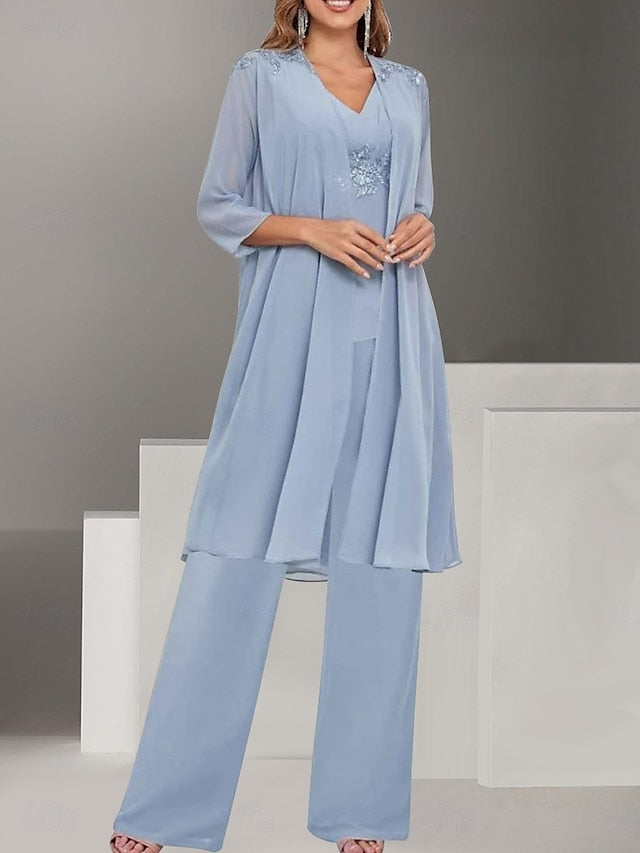 Mother Wedding Elegant Simple 3 of Piece V the Guest Bride Dress