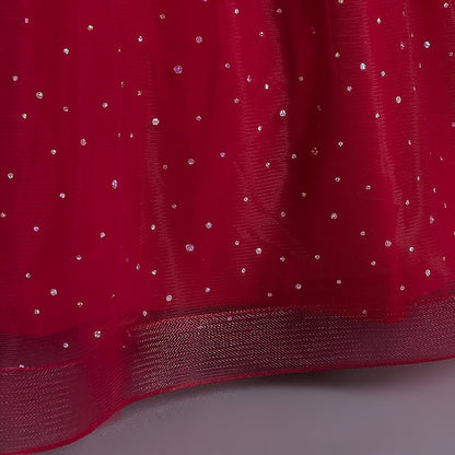 Kids Solid Sequin Dress Party Girls' Sleeveless Color