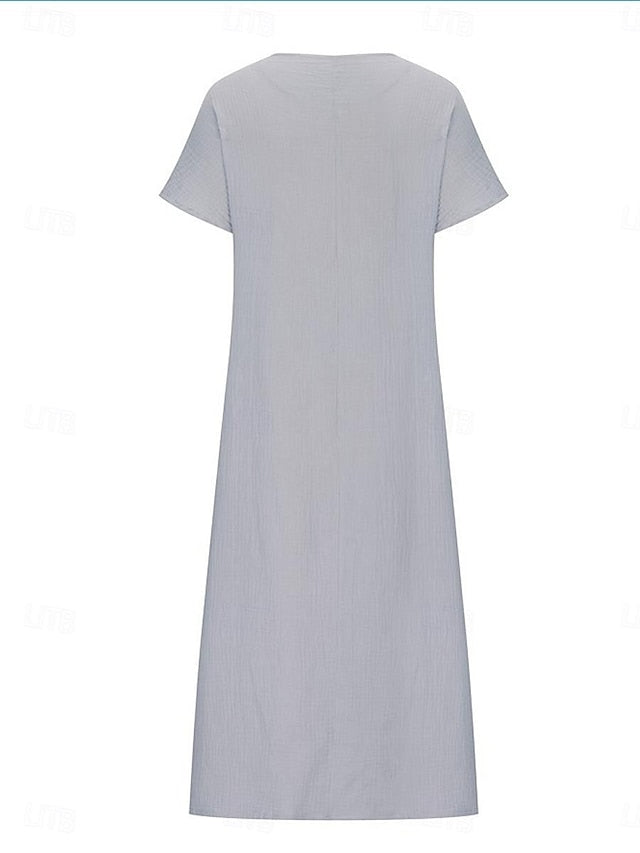 Women's Blue White Pink Summer Spring Maxi long Dress Maxi