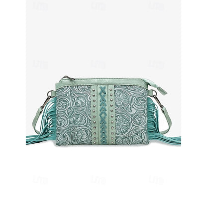 PU Crossbody Ledertasche Schultertasche Wristlet Damentaschen