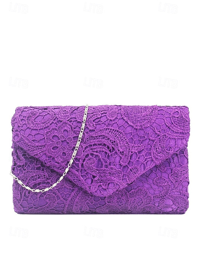 Lace Chain Women's Clutch Bag Evening Strap with