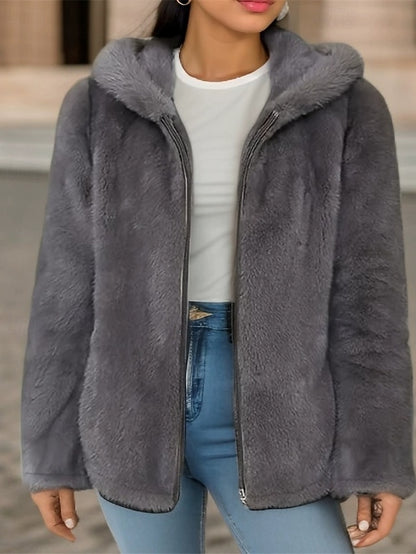 Zipper Casual Women's Comfortable Pocket Jacket Warm