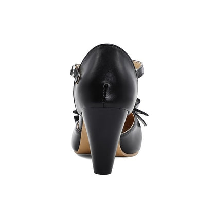 Bow T-Strap Green Vintage 1950s Retro Mint – Heels Chunky with