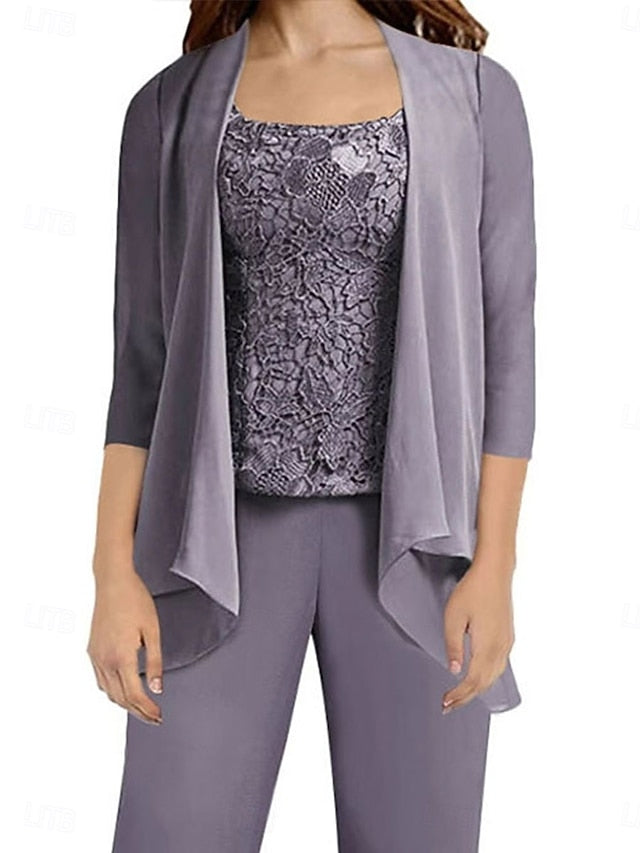 Mother Elegant Guest Dress Bride the Simple of Pantsuit Wedding